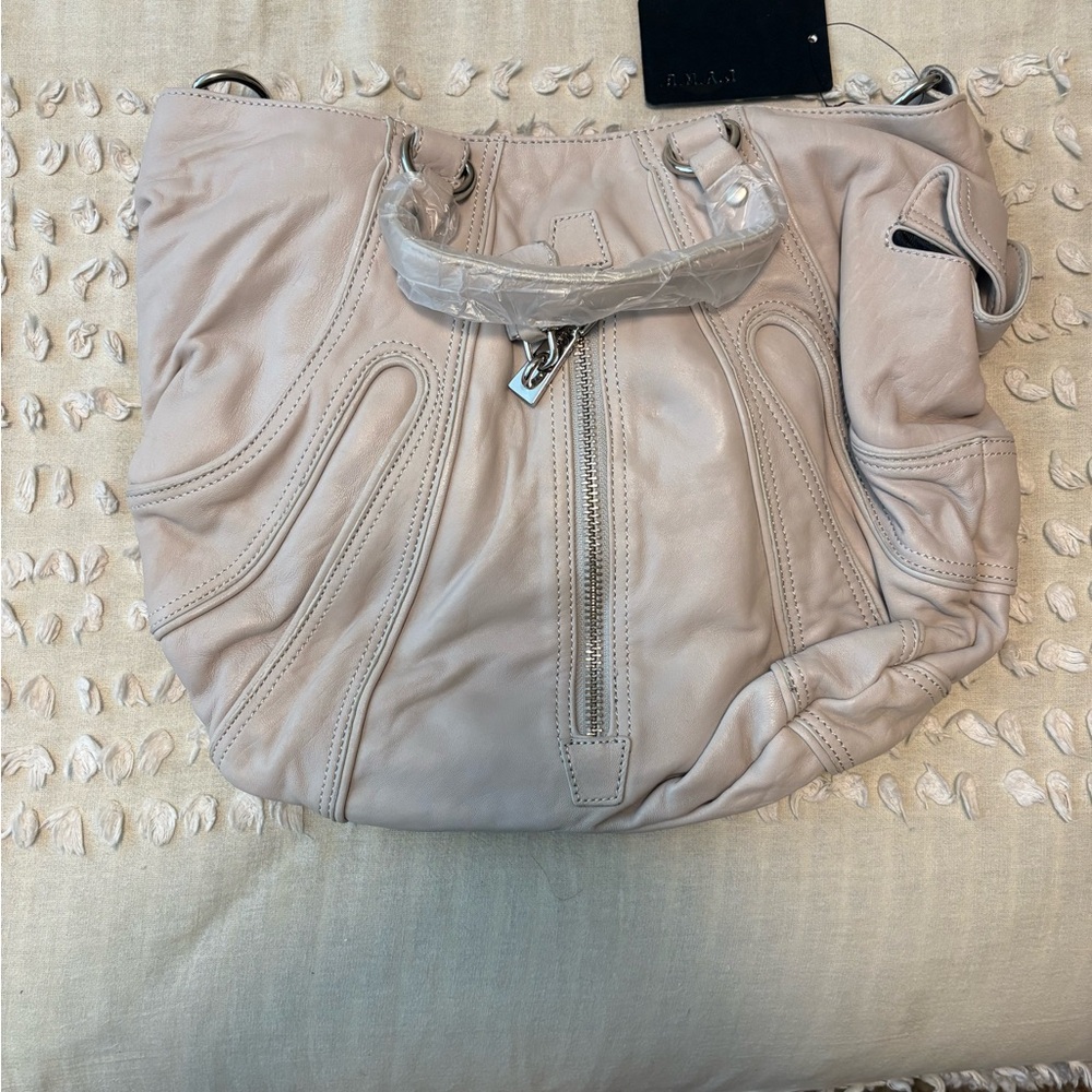 LAMB leather dove grey tote with dust bag NWT